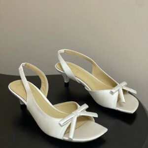 Dior Bow Heeled Slingback Sandal Soupir 4.5cm
