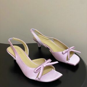 Dior Bow Heeled Slingback Sandal Soupir 4.5cm