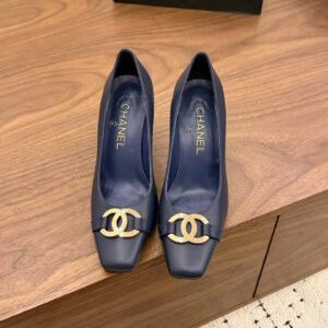 Chanel Coco Heeled Pumps Calfskin Shoes 9cm