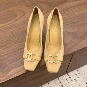 Chanel Coco Heeled Pumps Calfskin Shoes 9cm