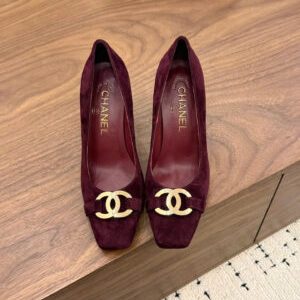 Chanel Coco Heeled Pumps Calfskin Shoes 9cm