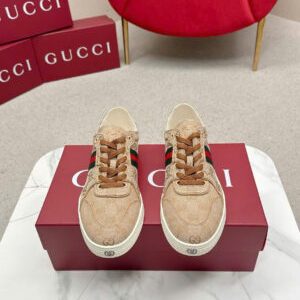 Gucci Unisex Stretch GG Canvas Low-Top Sneakers