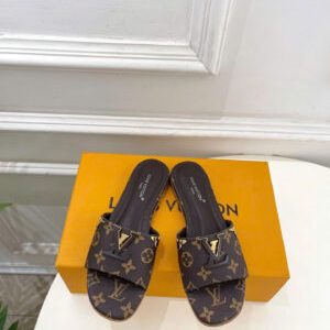 Louis Vuitton Lock It Flat Mules Monogram