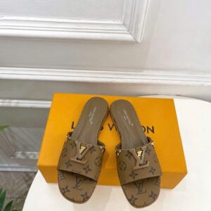 Louis Vuitton Lock It Flat Mules Monogram