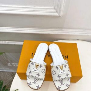 Louis Vuitton Lock It Flat Mules Monogram