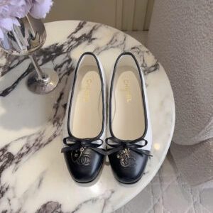 Chanel Coco Tweed Ballerina Flats Shoes