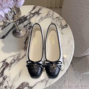 Chanel Coco Tweed Ballerina Flats Shoes