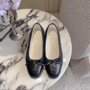 Chanel Coco Tweed Ballerina Flats Shoes
