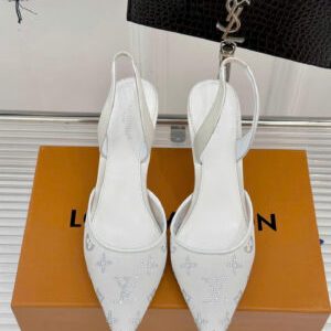Louis Vuitton Gala Slingback Pumps Shoes 9cm