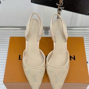 Louis Vuitton Gala Slingback Pumps Shoes 9cm