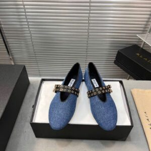 Alaïa Autre Azzedine Print Fur Ballerines Flat Shoes