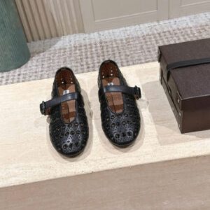 Alaïa Vienne Cut-Out Ballet Flats Quiet Luxury Shoes