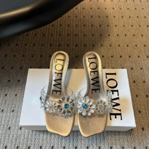 Loewe Paula’s Ibiza Toy Crystal Flowers Sandals