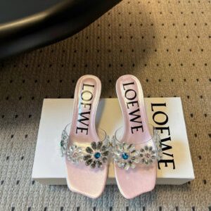 Loewe Paula’s Ibiza Toy Crystal Flowers Sandals