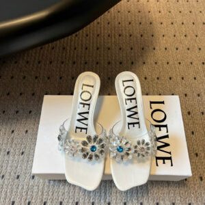 Loewe Paula’s Ibiza Toy Crystal Flowers Sandals