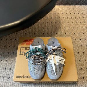 Miu Miu x New Balance 530 SL Metallic Leather Mules