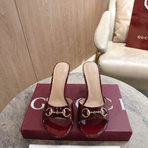 Gucci Horsebit Leather Slide Sandals 8.5cm