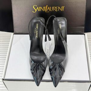 Saint Laurent Chica Slingback Pumps Shoes 10.5cm