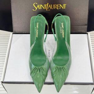 Saint Laurent Chica Slingback Pumps Shoes 10.5cm