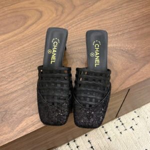 Chanel Coco Mesh Mules 6cm