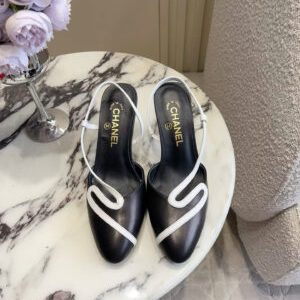 Chanel Cap-Toe Slingback Pumps 7.5cm
