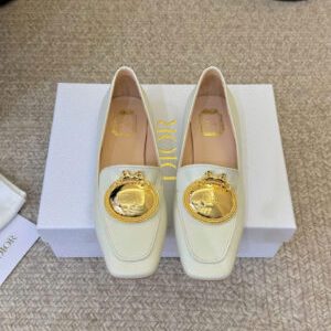 Dior Médaillon Buckle Loafer Black Lambskin Women’s Shoes