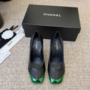 Chanel Iridescent Lambskin Heeled Pumps Shoes