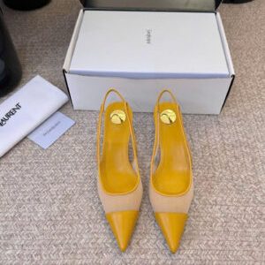 Saint Laurent L’entracte Slingback Pumps Shoes 6cm