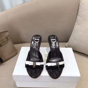 Christian Dior Monogram Padlock & Key Mules 8.5cm