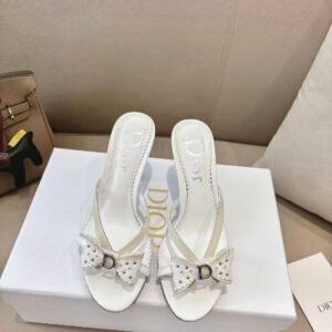 Christian Dior by John Galliano “D” Buckle Leather Sandals 8.5cm