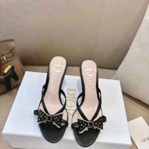Christian Dior by John Galliano “D” Buckle Leather Sandals 8.5cm