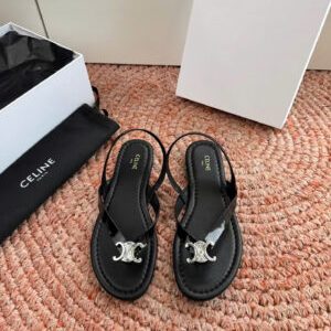 Celine Biki Sandal In Calfskin