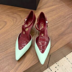 Chanel Mary Janes – Crocodile Embossed Patent Calfskin