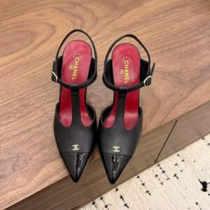 Chanel Coco Mary janes Slingback Shoes 9cm
