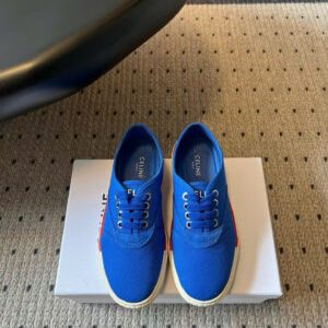 Celine Alan Sneakers With Triomphe In Canvas Shoes