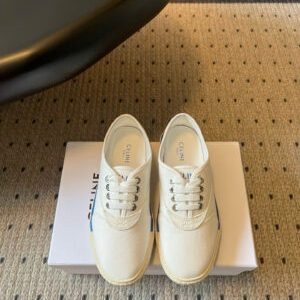 Celine Alan Sneakers With Triomphe In Canvas Shoes