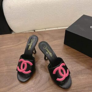 Chanel Coco Mules Lambskin Sandals 10cm