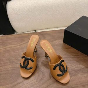 Chanel Coco Mules Lambskin Sandals 10cm