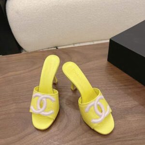 Chanel Coco Mules Lambskin Sandals 10cm
