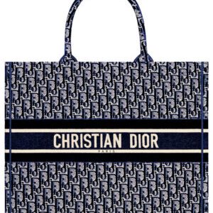 Christian Dior Book Tote Dark Blue