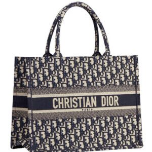 Christian Dior Small Book Tote bag Dark Blue
