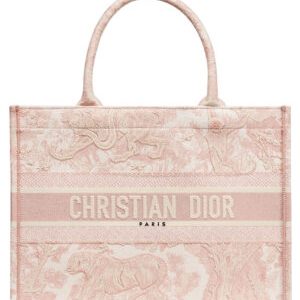 Christian Dior Small Jui Print Book Tote Bag Pink