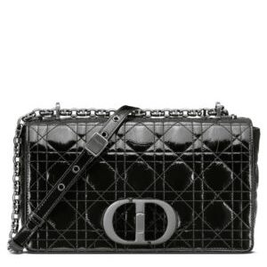 Christian Dior Medium Dior Caro Bag Black