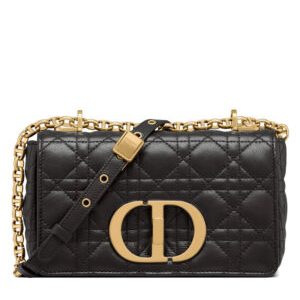 Christian Dior Small Dior Caro Bag Black