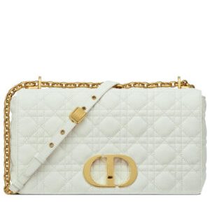 Christian Dior Large Dior Caro Bag White