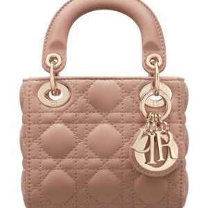 Christian Dior Micro Lady Dior Bag Apricot