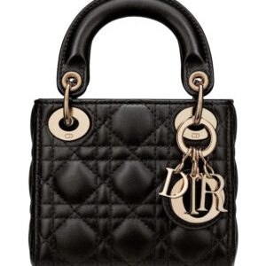 Christian Dior Micro Lady Dior Bag Black