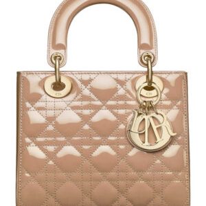 Christian Dior Small Lady Dior Bag Apricot