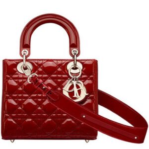 Christian Dior Small Lady Dior Bag Red