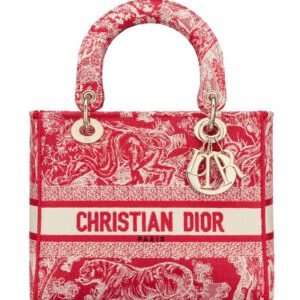 Christian Dior Medium Lady D-Lite Bag Red